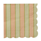 CARNIVAL 20PK 3 PLY 33CM NAPKIN PEACH/GN