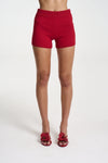 KNIT SHORT - CARDINAL RED