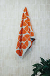 Chelsea Bath Sheet Arctic + Tangerine