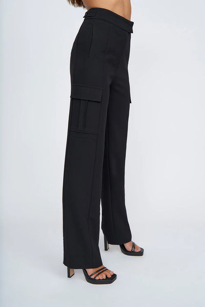 CHRISTINE CARGO PANT - BLACK