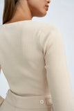 COBIE KNIT TOP - SAND