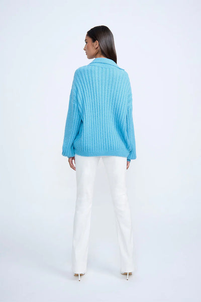 COSMIC KNIT SWEATER - BLUE