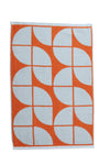 Chelsea Hand Towel Arctic + Tangerine