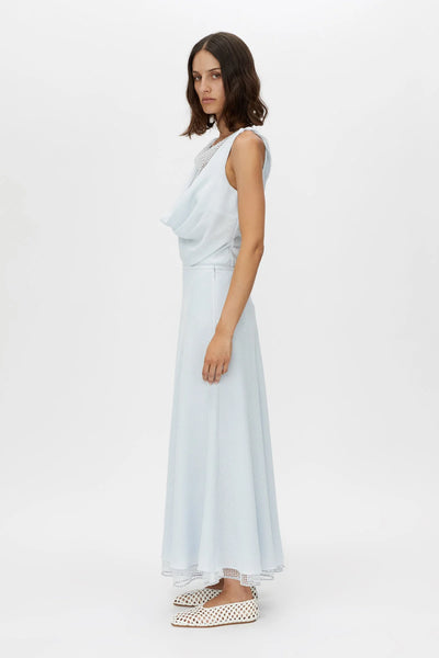 Attar Circle Skirt Ice Blue