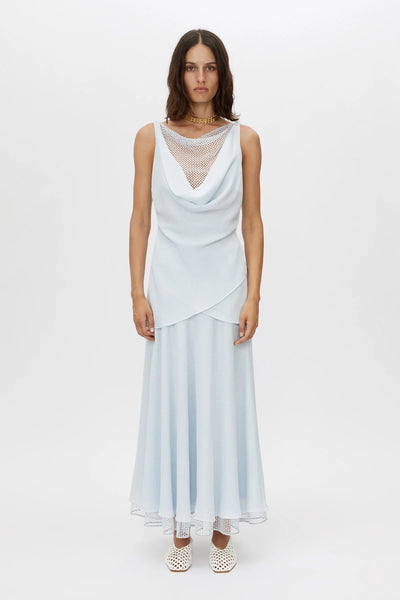 Attar Circle Skirt Ice Blue