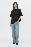 Bloom Embroidered Tee Black