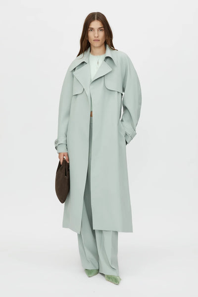 Moriallas Trench Coat Sage Green
