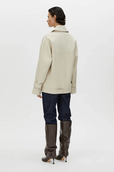 Neroli Short Trench Alabaster White