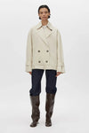 Neroli Short Trench Alabaster White