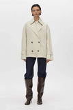 Neroli Short Trench Alabaster White