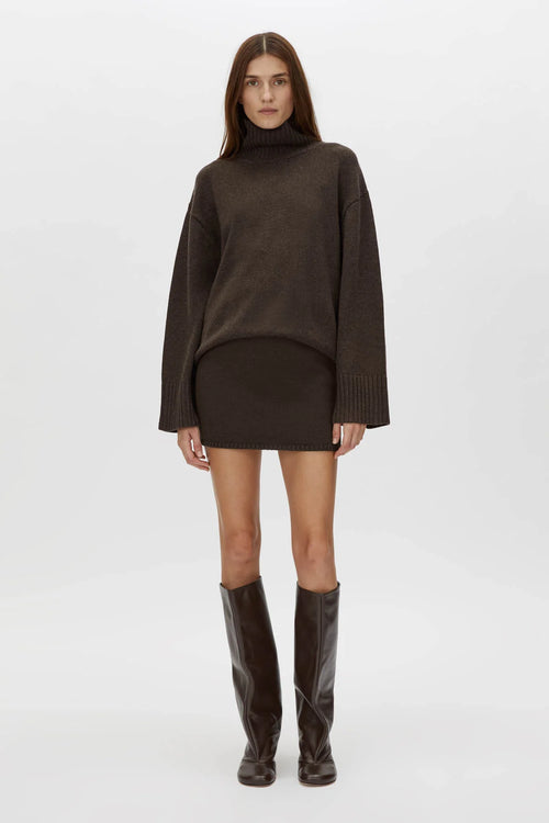 Romeo 2.0 Knit Skirt Chocolate Melange