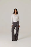 Gia Double Layer Top - White