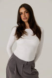 Gia Double Layer Top - White
