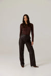 Nia Longsleeve Top - Dark Truffle