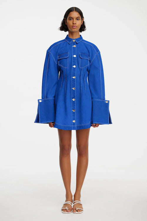 DALES MINI DRESS- COBALT