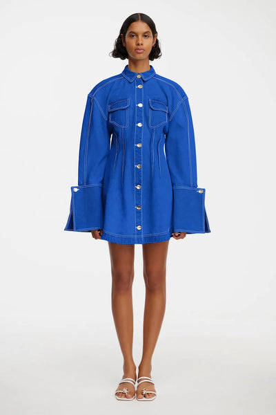 DALES MINI DRESS- COBALT