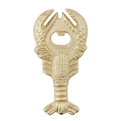 CRAY METAL BOTTLE OPENER 8.5X16.5CM GOLD