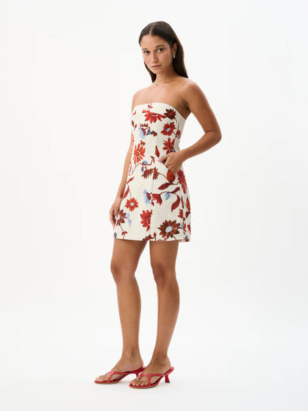 ALBA MINI DRESS | CACTUS BLOOM SAND