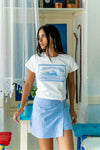 A-SYM SKORT - SEA STRIPE