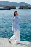 CUFF SHIRT - SEA STRIPE
