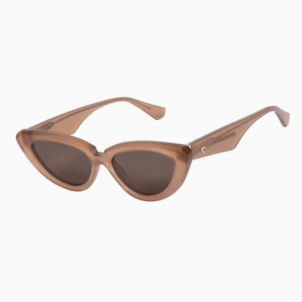 Dayze- Chestnut w. Gold Metal Trim / Brown Lens