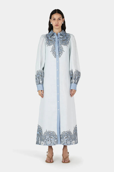 ESME SHIRT DRESS BLUEBIRD