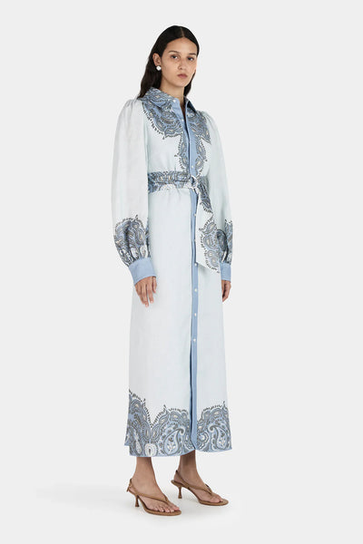 ESME SHIRT DRESS BLUEBIRD