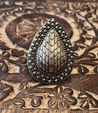 Bohemian Bardot Ring- Snake in Antique Gold