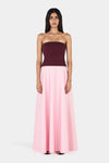 MONA MAXI DRESS WINE/PINK