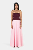 MONA MAXI DRESS WINE/PINK