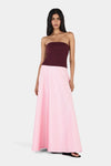 MONA MAXI DRESS WINE/PINK