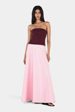 MONA MAXI DRESS WINE/PINK
