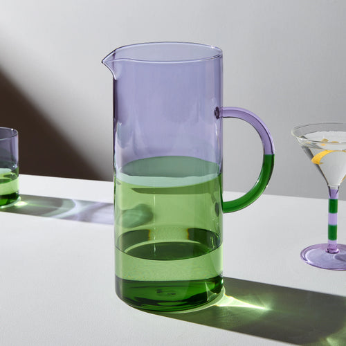 TWO TONE PITCHER - LILAC + GREEN