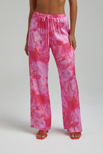 RELAXED PANTS - HIBISCUS