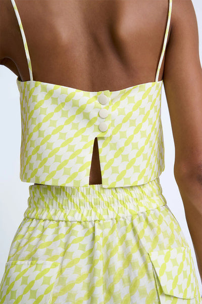 IKIGAI GEO BOX CAMI - PRIMROSE GEO