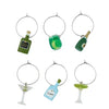 GIMLET S/6 RESIN WINE CHARMS