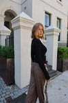 Josie Wide Leg Trouser - Yarn Dyed Check