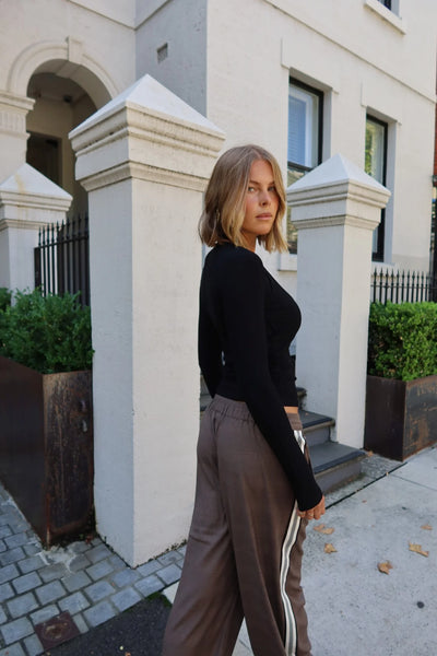 Josie Wide Leg Trouser - Yarn Dyed Check