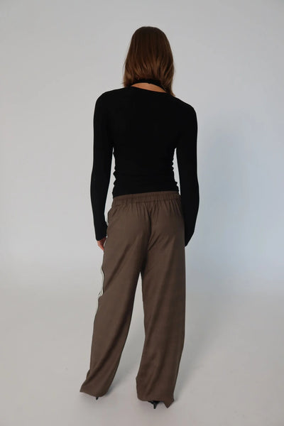 Josie Wide Leg Trouser - Yarn Dyed Check