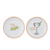 Saucy Ceramic Plate 2 Asst