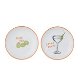 Saucy Ceramic Plate 2 Asst