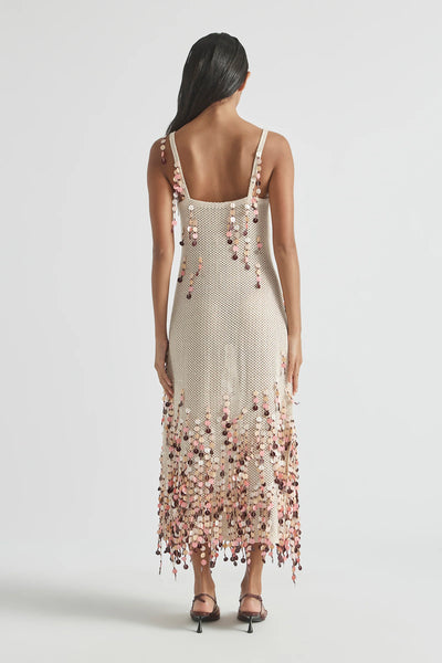 PERISCOPES SQUARE NECKLINE DRESS