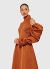 Annalise One Shoulder Midi Dress - Toffee