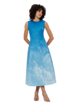 Cleo Sleeveless Midi Dress - Aerial Print