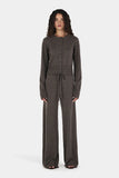 JADA CASHMERE PANT CHARCOAL