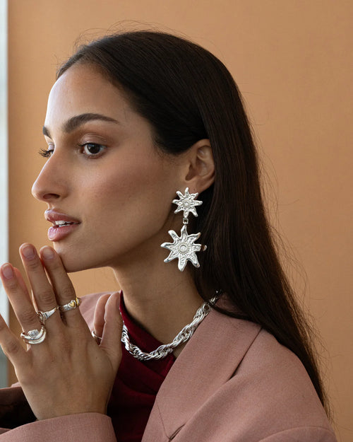 MIRABELLA EARRINGS | SILVER