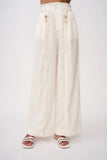 MALAYA LINEN PANT- IVORY