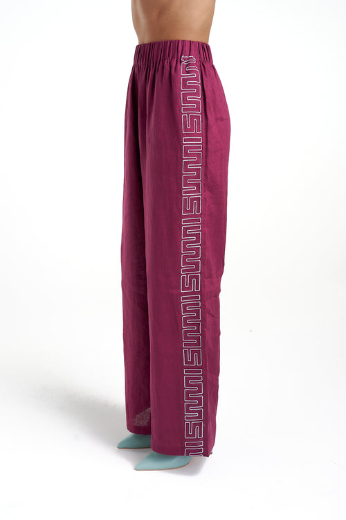 Sig Linen Pant- Plum