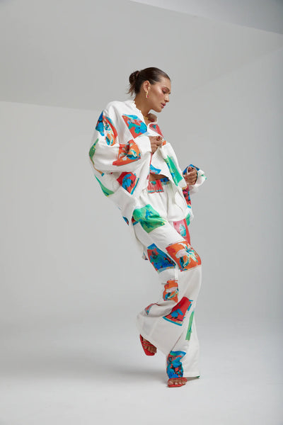 LS OVERSIZED SHIRT - MONTAGE