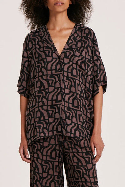 YVES CUPRO OVERSIZED SHIRT